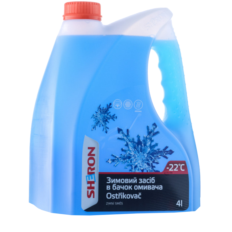 Рідина для склоомивача SHERON, зимова, -22°C, 4л